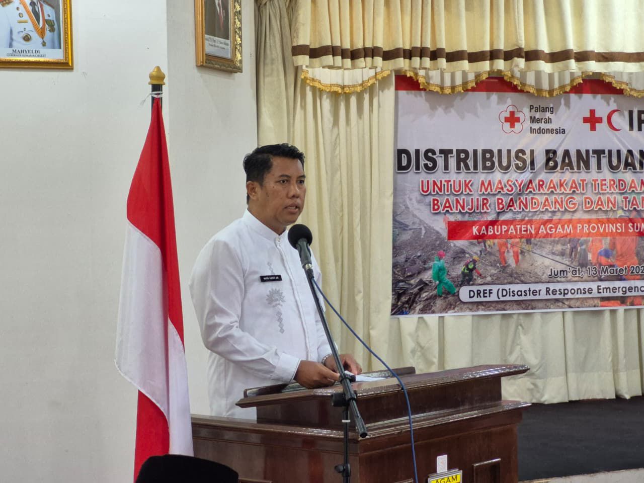 544 KK Terdampak Bencana di Agam Terima Bantuan Non Tunai dari PMI