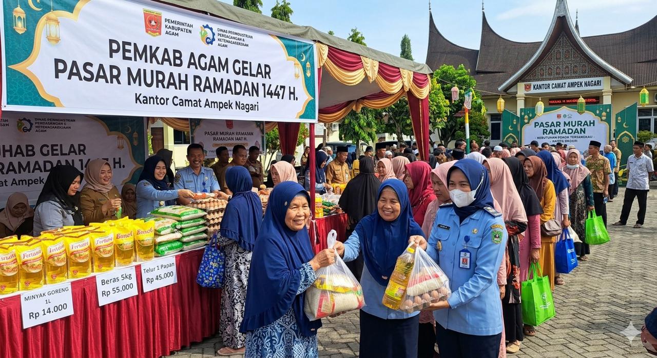 Pemkab Agam Gelar Pasar Murah Ramadhan di Ampek Nagari