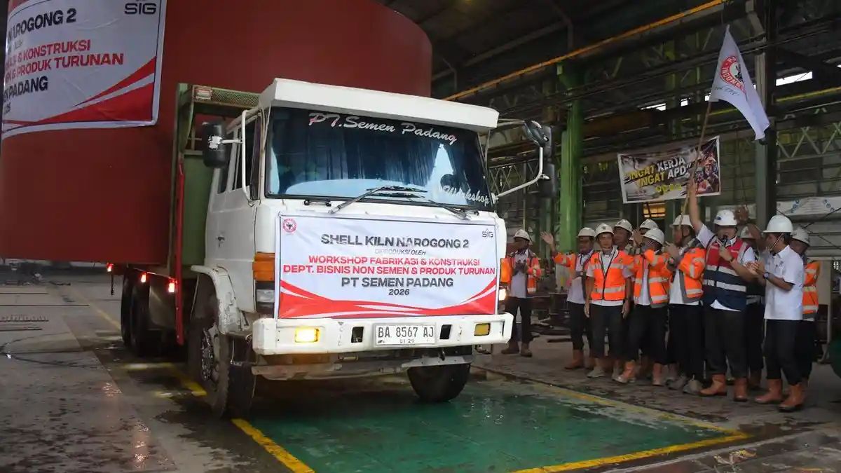 PT Semen Padang Garap Proyek Industri Rp3,8 Miliar, Kirim Shell Kiln Narogong 2