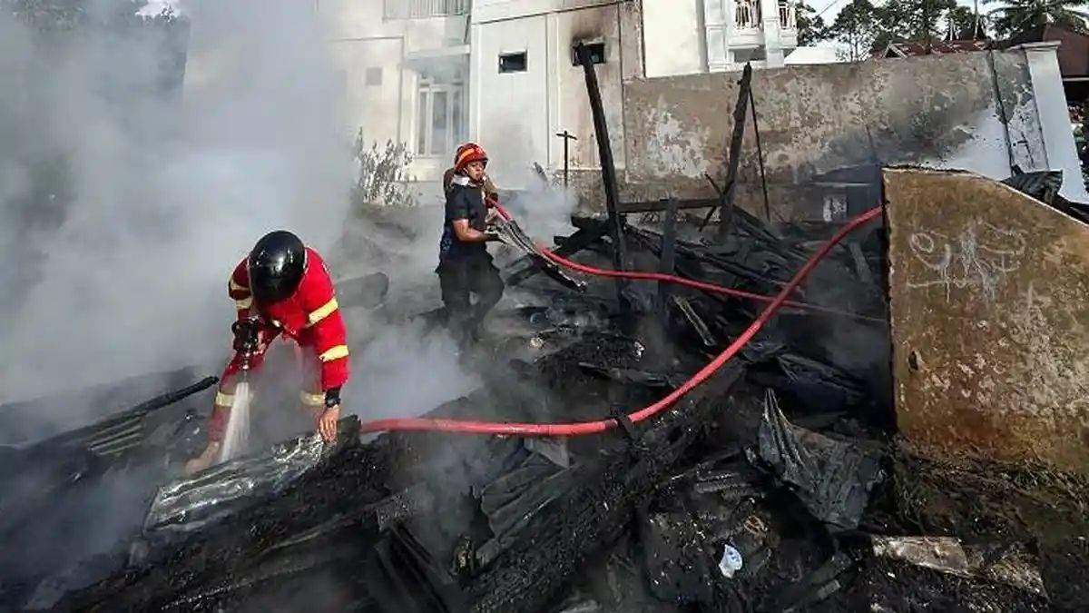 Rumah Gadang di Sungayang Tanah Datar Terbakar, Kerugian Capai Rp450 Juta