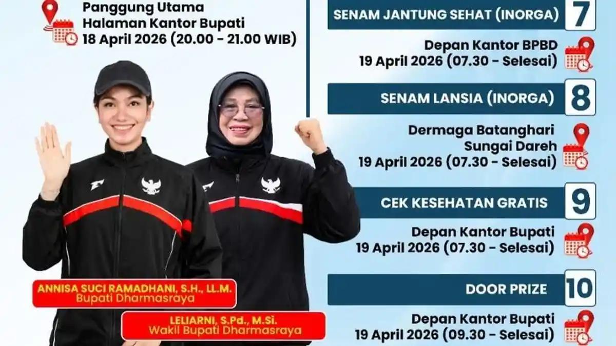 Semarak CFD Dharmasraya: Ada Bazaar UMKM hingga Cek Kesehatan Gratis