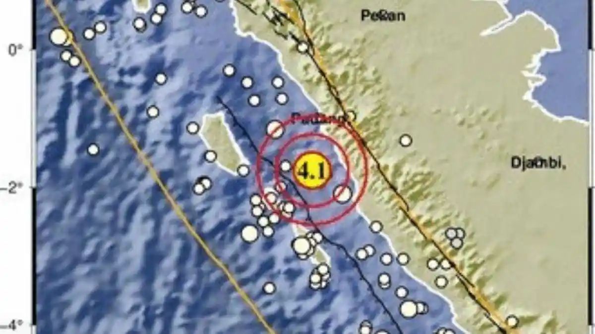 Gempa Magnitudo 4,1 Guncang Pesisir Selatan, BMKG Imbau Warga Tetap Tenang