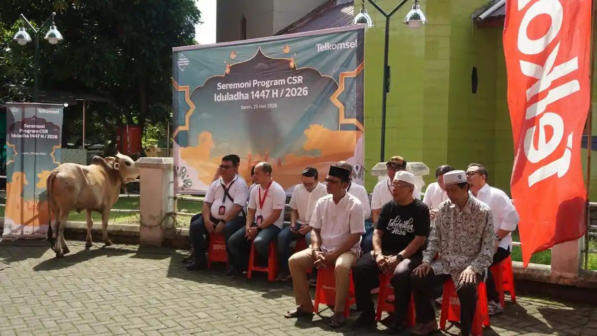 Telkomsel Tebar 10 Sapi dan 100 Kambing untuk Masyarakat Sumatera pada Idul Adha 2026