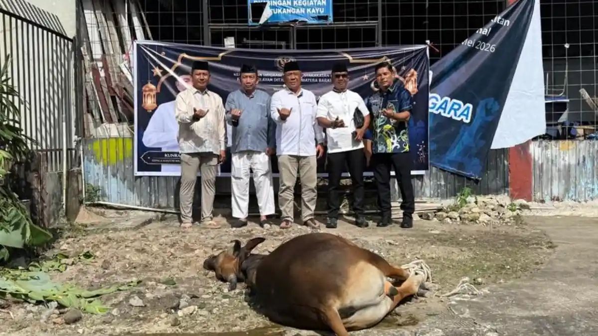 Rutan Kelas IIB Padang Sembelih 11 Hewan Kurban, Daging Dibagikan ke Warga Binaan dan Petugas